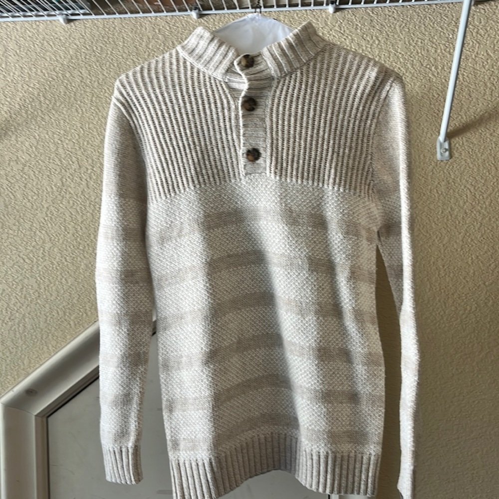 Cat & Jack Boys Buttoned Sweater- Size Youth XL- NEW